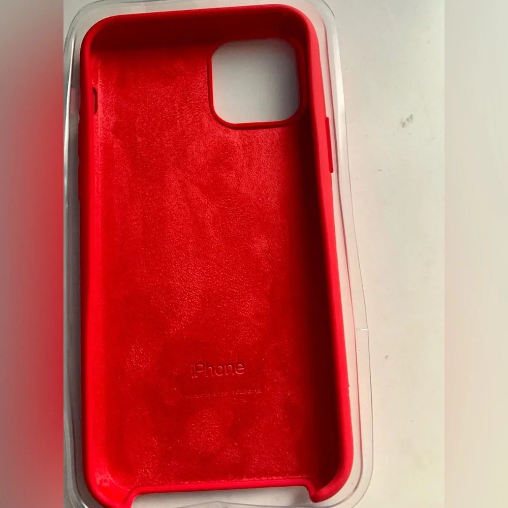 IPhone 11 Pro Red Silicone Case New